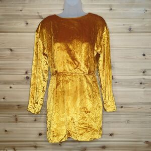 & Other Stories Gold Mini Dress